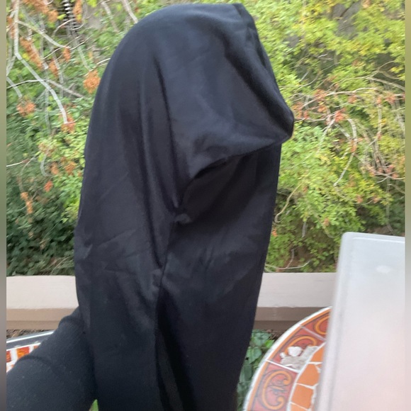 Fun World dark face see through hooded cloak Halloween Costume Party - Picture 5 of 8